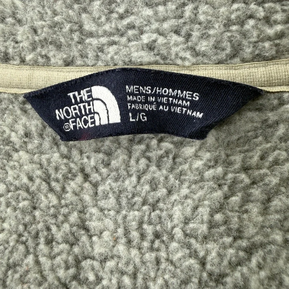 The North Face Gordon Lyons Pullover Mens Large Gray Quarter Zip Fleece NF0A33R7
